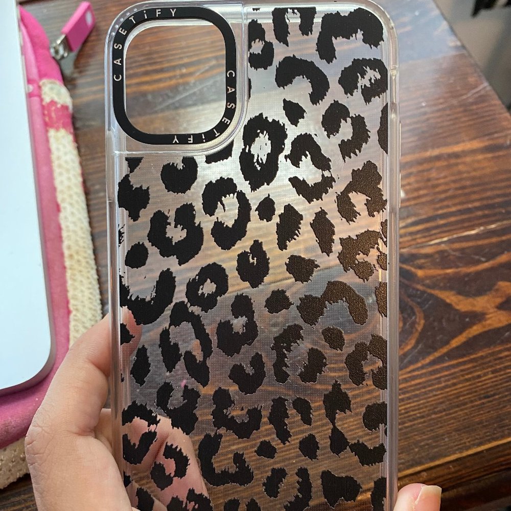 iPhone 11 Casetify Transparent Leopard Phone Case